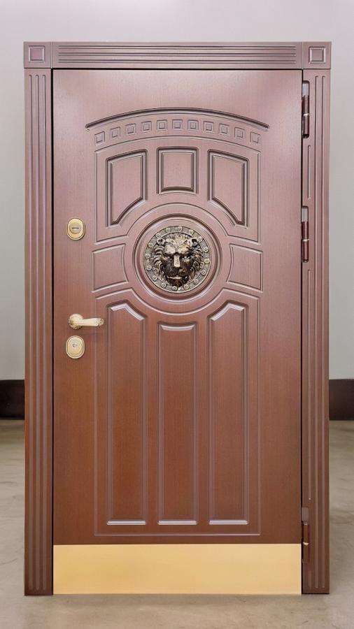 С декором лев и отбойником