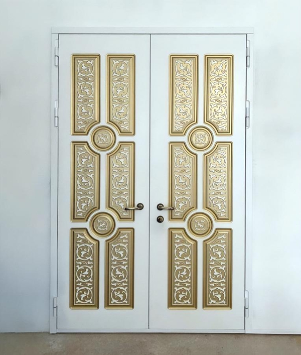 Двупольная дверь с патиной