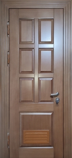 Шпонированная металлическая дверь МДФ со встроенной решеткой вентиляции Шпонированная металлическая дверь МДФ со встроенной решеткой вентиляции